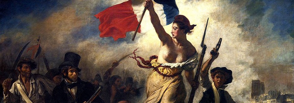 »Die Freiheit führt das Volk« gemalt von Eugène Delacroix zum Gedenken an die Pariser Julirevolution von 1830.